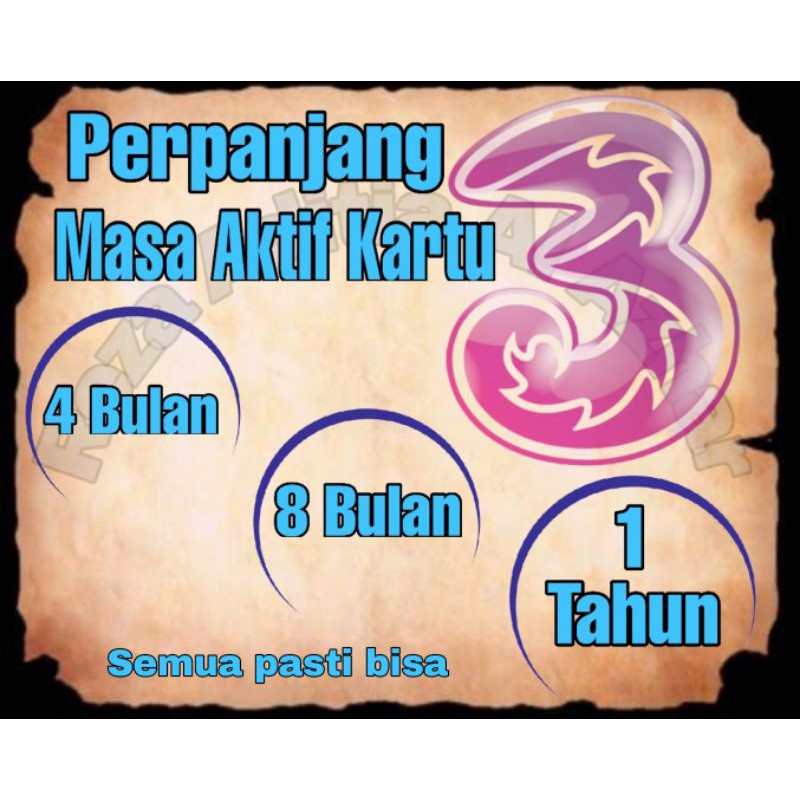Perpanjang Masa Aktif Kartu three (Tri) Shopee Indonesia