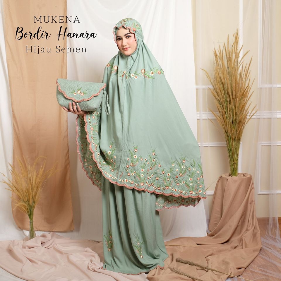 Mukena Dewasa Bordir Hanara Shopee Indonesia
