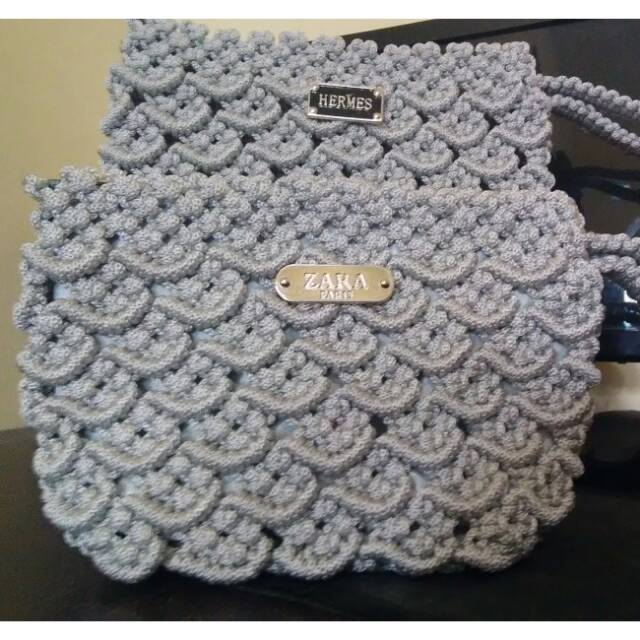 Tas Tali Kur Motif Sisik Ikan Dua Warna