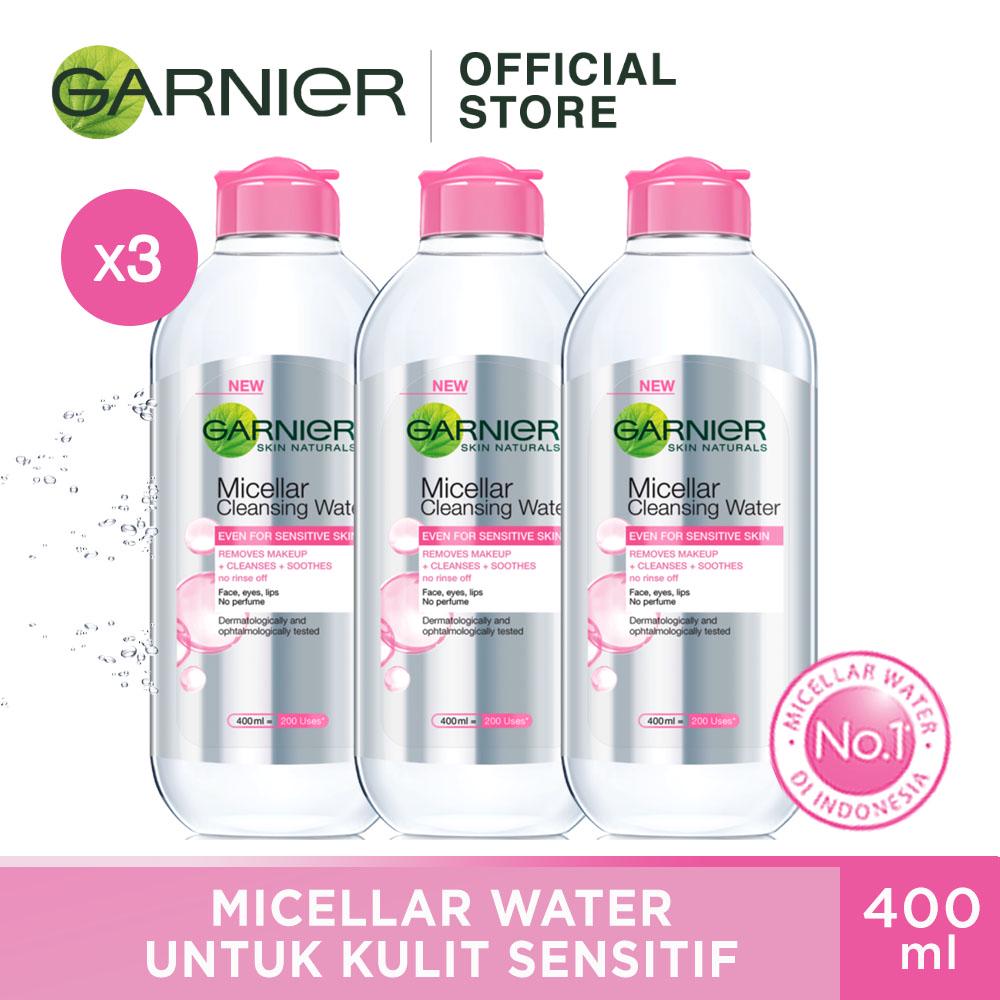 Garnier Micellar Water Pink Skin Care 400ml x 3