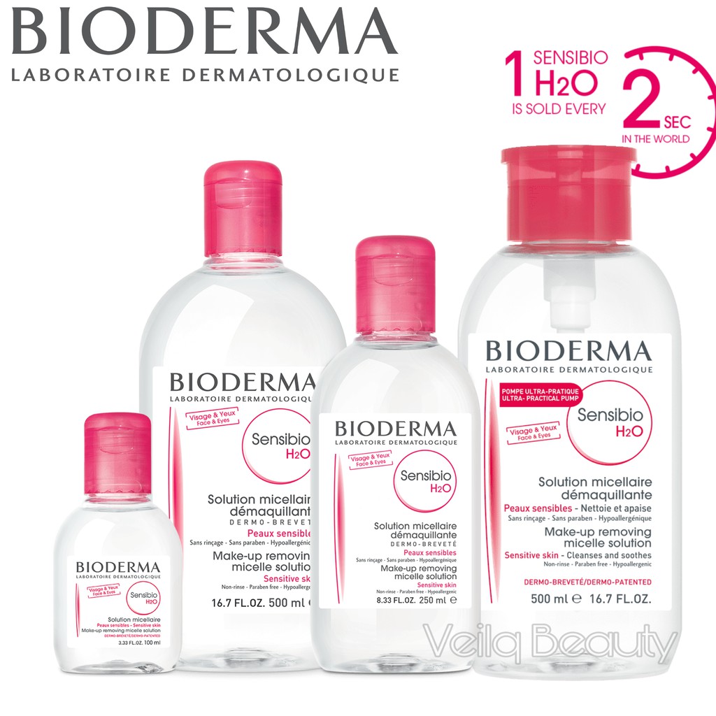 Jual Bioderma Sensibio H2O Micellar Water Makeup Remover Pembersih Wajah Cuci Muka Miceller | Shopee Indonesia