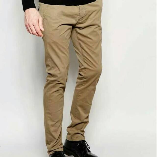 Jual Celana Chino Coklat Susu | Shopee Indonesia