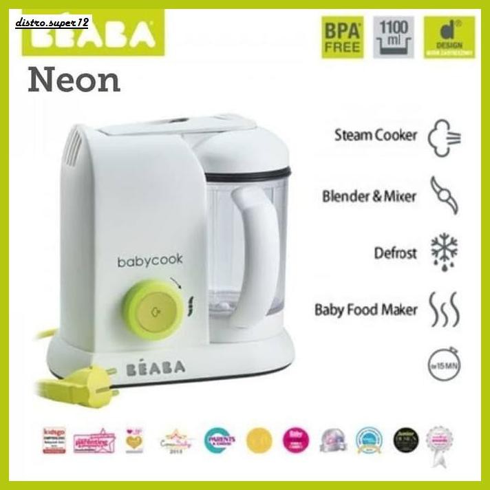 Baby-Food- Beaba Babycook Neon Solo Baby Food Maker Alat Pembuat Makanan Bayi - White -Maker. | Shopee Indonesia