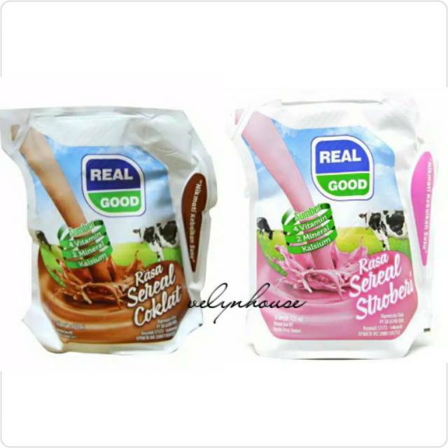 Real good susu uht 125ml / susu bantal real good Shopee