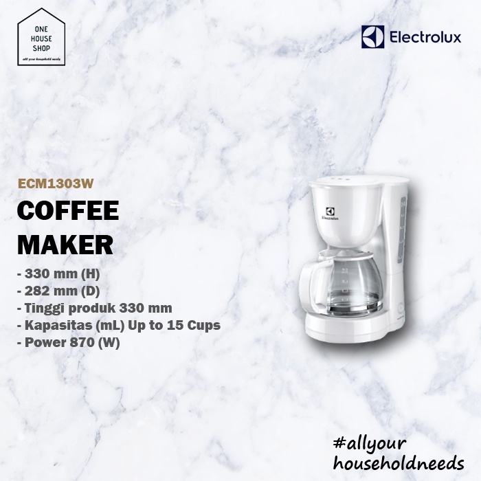 Jual Mesin Pembuat Kopi Tetes Drip Coffee Maker 15 Cups Electrolux