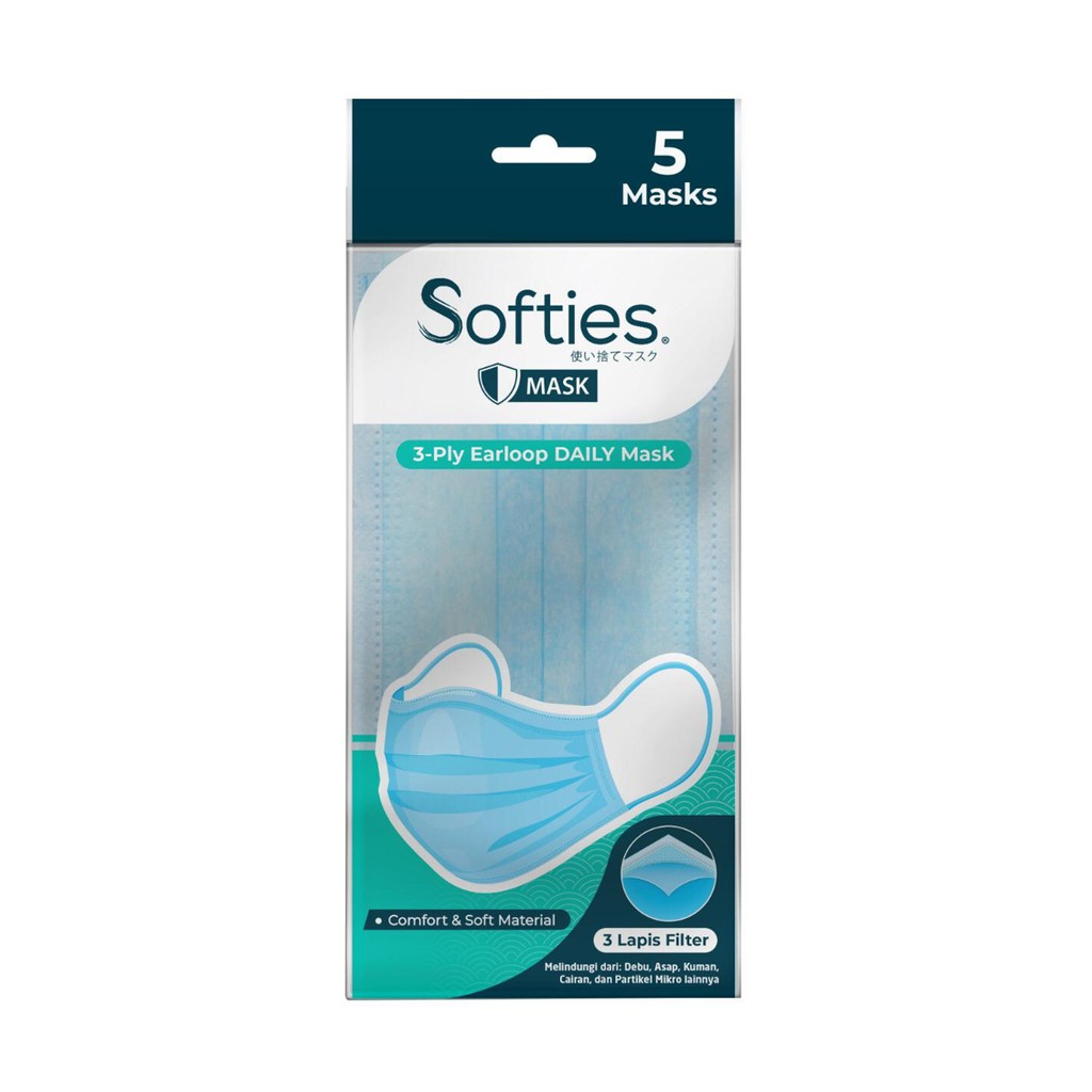 Softies Mask for Adults 5's Shopee Indonesia