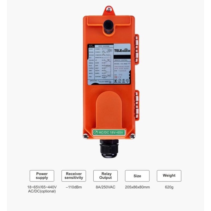 Jual Uting Telecrane Telecontrol Receiver Of Industrial Xten Shopee