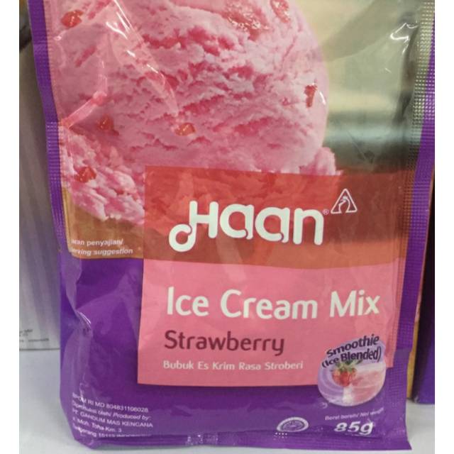 Jual Haan Ice cream mix strawberry 85g Shopee Indonesia