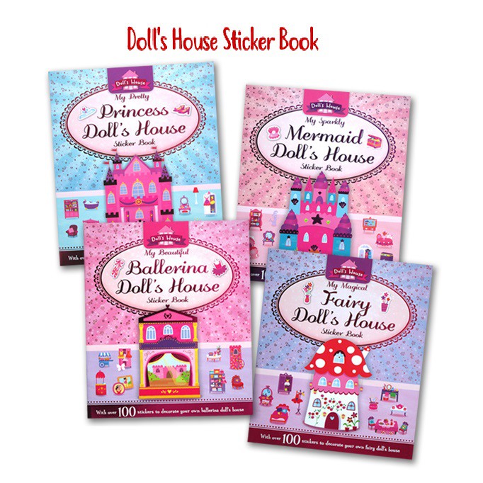 Jual Doll's House Sticker Book (With Over 100 stickers to decorate your own doll's house