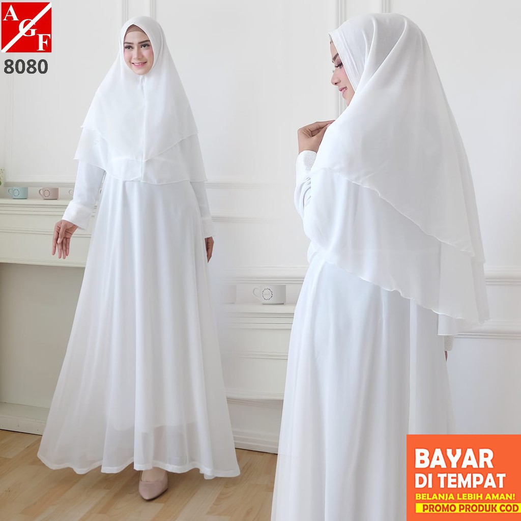 Ootd Lebaran Gamis Putih Gamis Lebaran Warna Putih
