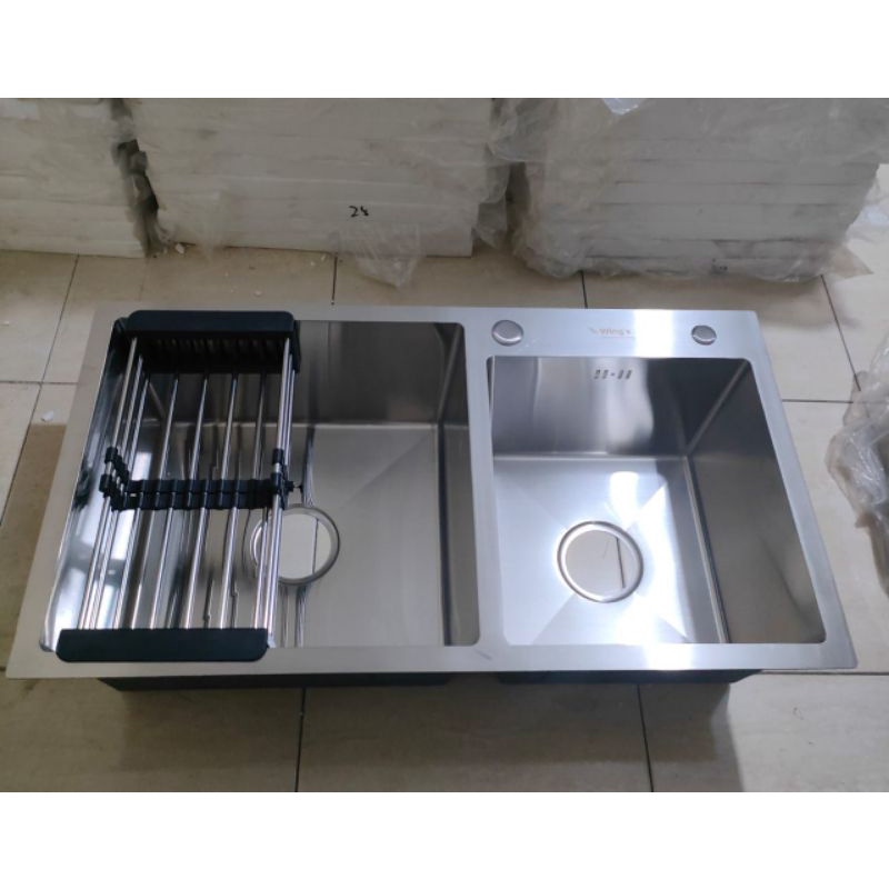 Jual Kitchen Sink WINGS 8245 Stainless Bak Cuci Piring Model Onan