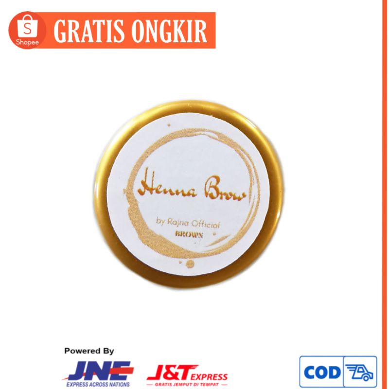 Jual HENNA BROW KIT HALAL BY RAJNA TAHAN LAMA TANPA KUAS (KODE S