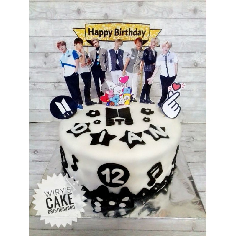Kue Ulang Tahun Gambar Bts Kue Ulang Tahun Bts Shopee Indonesia / 10