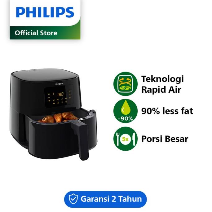 Jual PHILIPS Essential Air Fryer XL HD9270/90 Hitam Shopee Indonesia