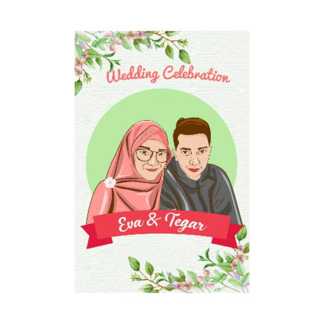 Jual EN DESIGN VEKTOR ART KADO WEDDING/KADO WISUDA/KADO ULANG TAHUN