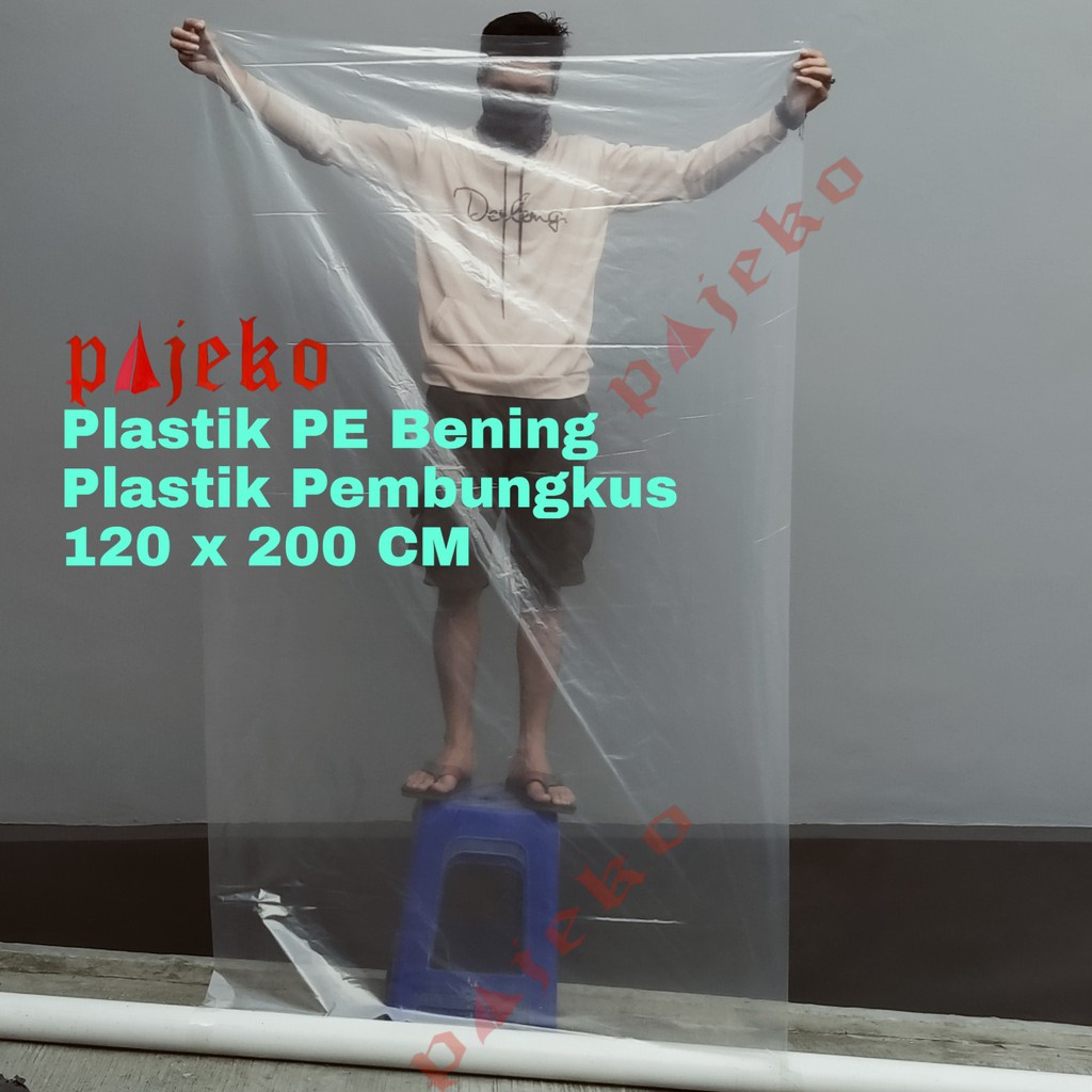 Jual Plastik PE Bening 120 x 200 Cm Tebal 30 Micron / Plastik