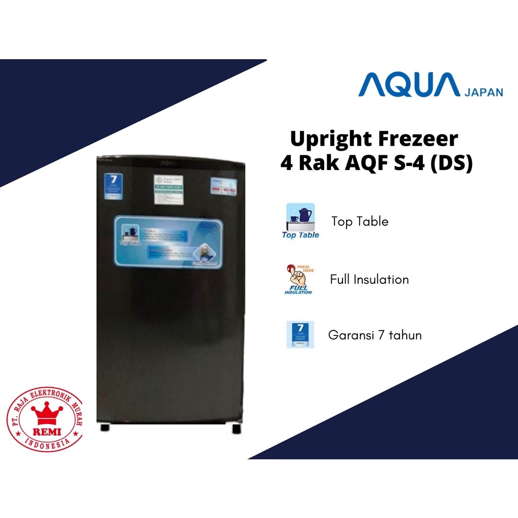 Jual Upright Freezer 4 Rak Aqua AQFS4 (DS) Shopee Indonesia