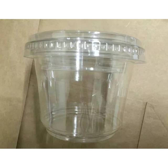 Cup Pudding Vla Uk 300 ml (tempat vla terpisah),pemesanan minimal 100