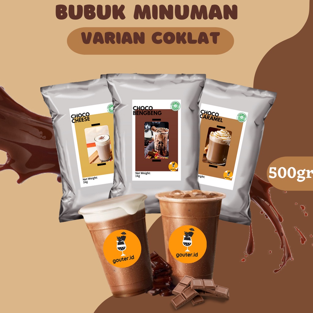 Jual Bubuk Minuman Rasa Varian Coklat 500Gr / Serbuk Minuman Aneka Rasa / Powder Minuman Boba Kekinian Indonesia|Shopee Indonesia
