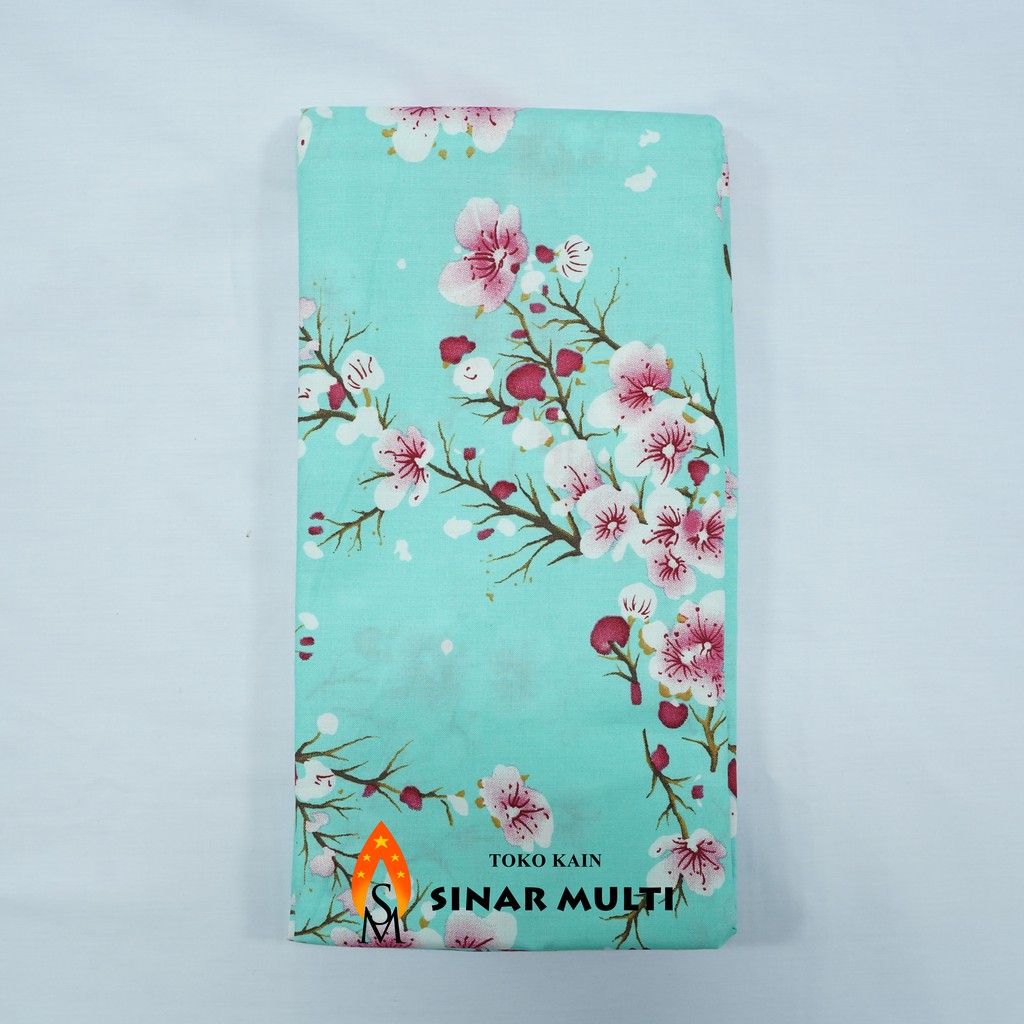 Jual Kain sprei/bed sheet Andromeda Motif Cherry Blossom/Sakura Flower