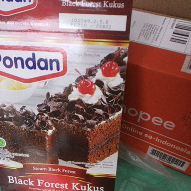 Pondan Black Forest Kukus 400gr Shopee Indonesia
