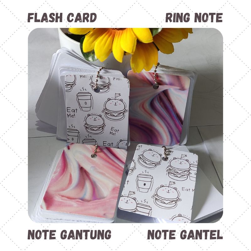 Jual Flash Card Ring Note Gantel Gantung Catatan Cepat Shopee Indonesia
