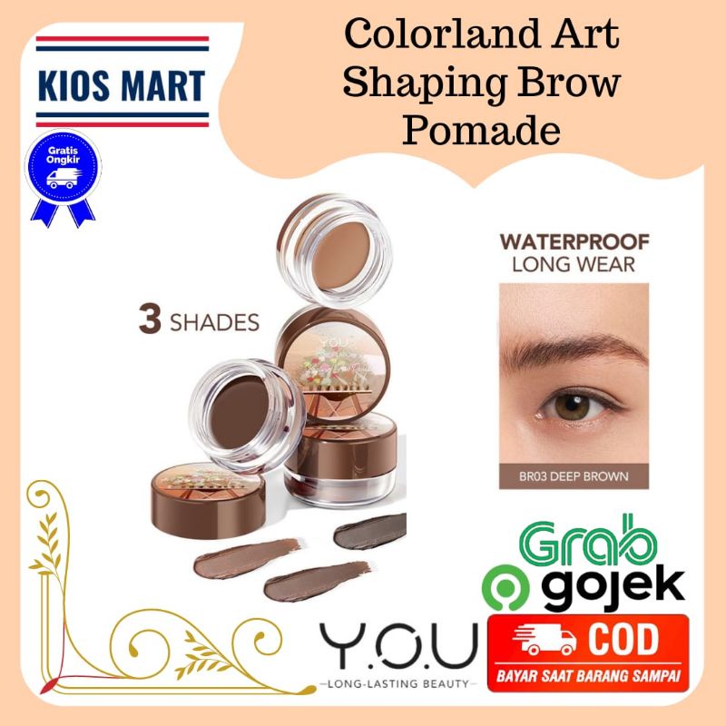 Jual You Colorland Art Shaping Brow Pomade 3g Shopee Indonesia