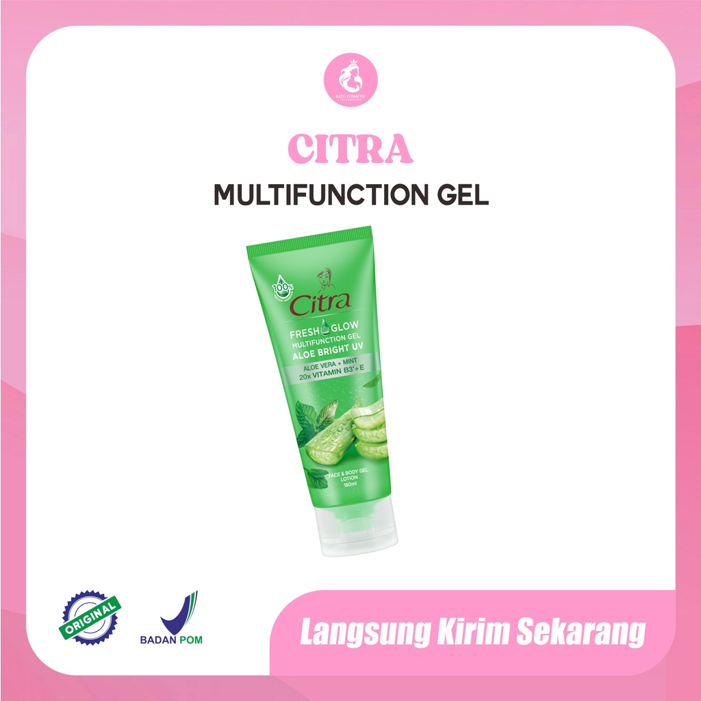 Jual Citra Fresh & Glow Multifunction Gel Aloe Bright UV/Face & Body