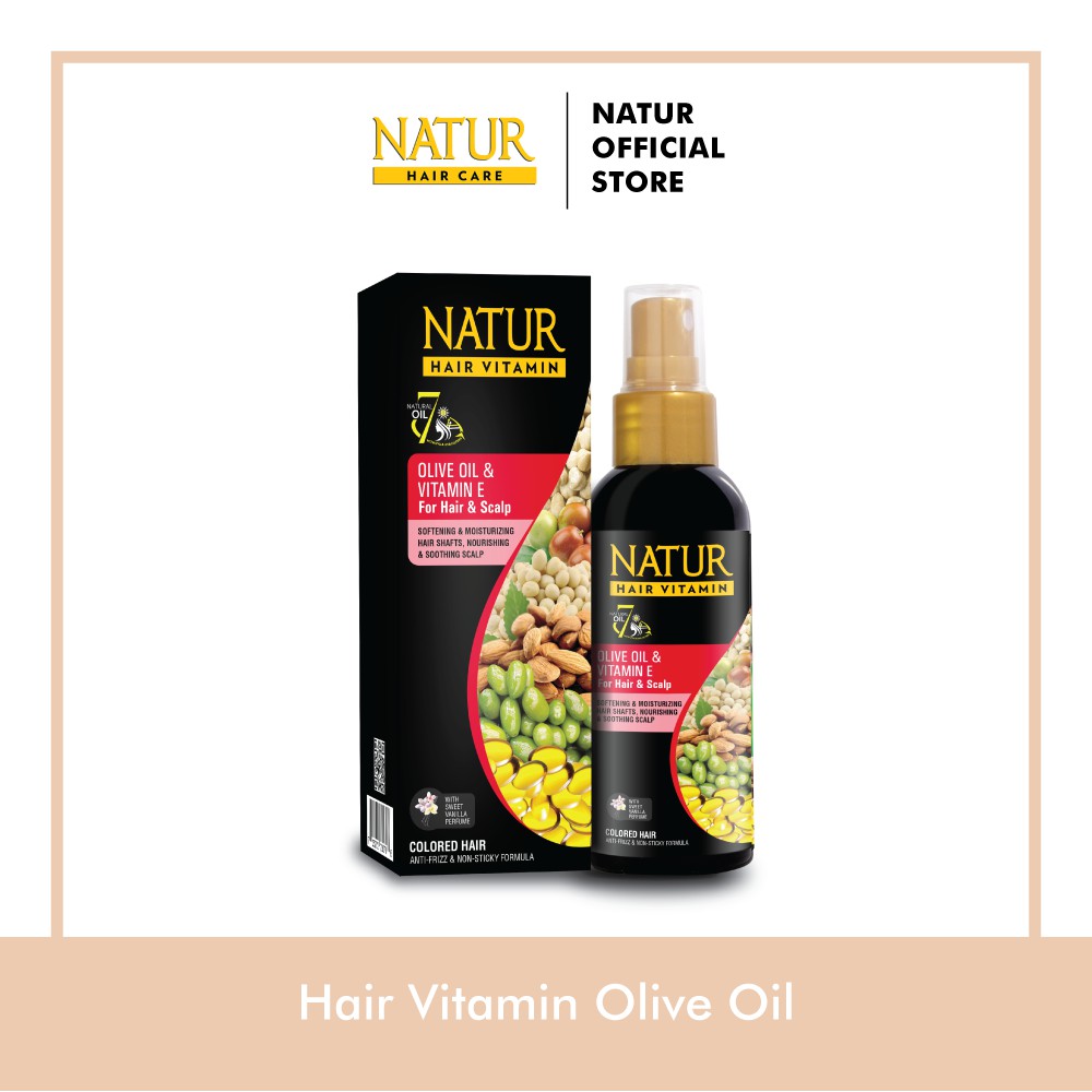 Jual Natur Hair Vitamin Olive Oil 80 ML Vitamin Rambut Kering dan