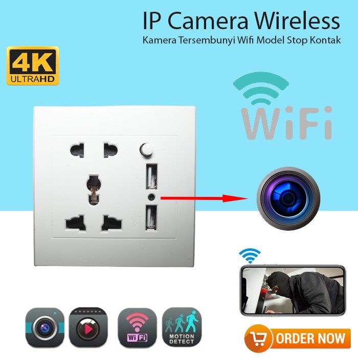 Jual Stop Kontak Colokan Adaptor Usb Dinding Spy Kamera Tersembunyi Wifi Wall Socket Hd 1080 Ultra 4K Hidden Ip Camera Wifi Yang Bisa Di Monitoring Via Hp Smartphone Android Iphone Di Bekali
