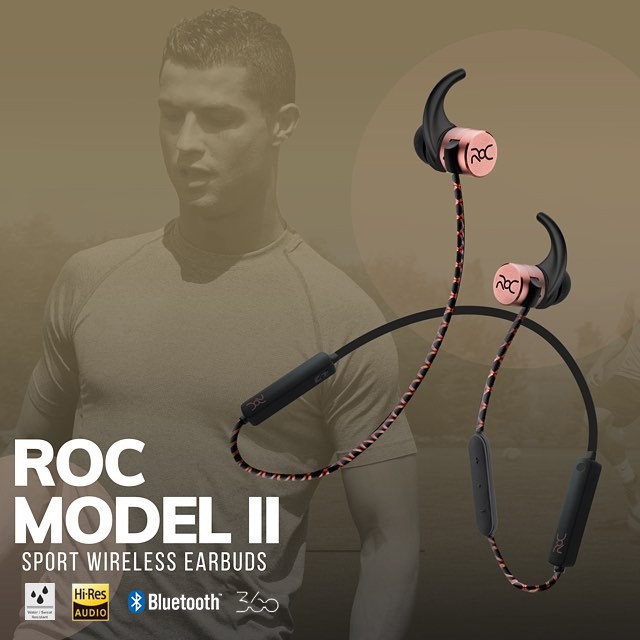 Jual ROC by Cristiano Ronaldo Model II Sport Wireless Earbuds/Headset