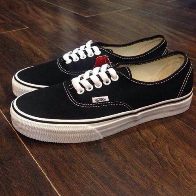 Sepatu Vans Authentic Original Premium Black White BNIB Shopee Indonesia