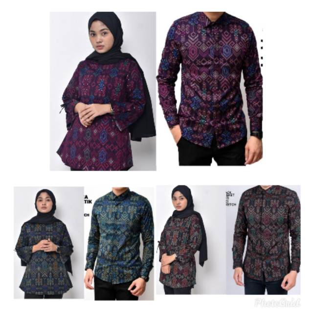 Jual BATIK COUPLE SONGKET PRIA DAN WANITA DEWASA Indonesia|Shopee Indonesia