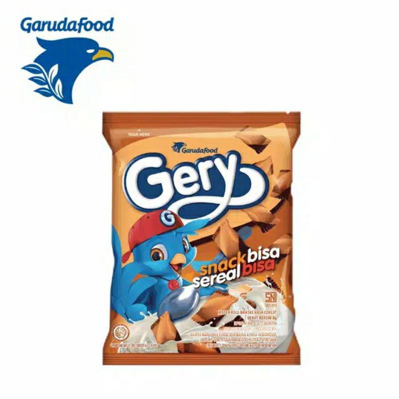 Jual Gery Snack Sereal Wafer Roll Bantal Coklat Isi 10Pcs X 8Gr | Shopee Indonesia