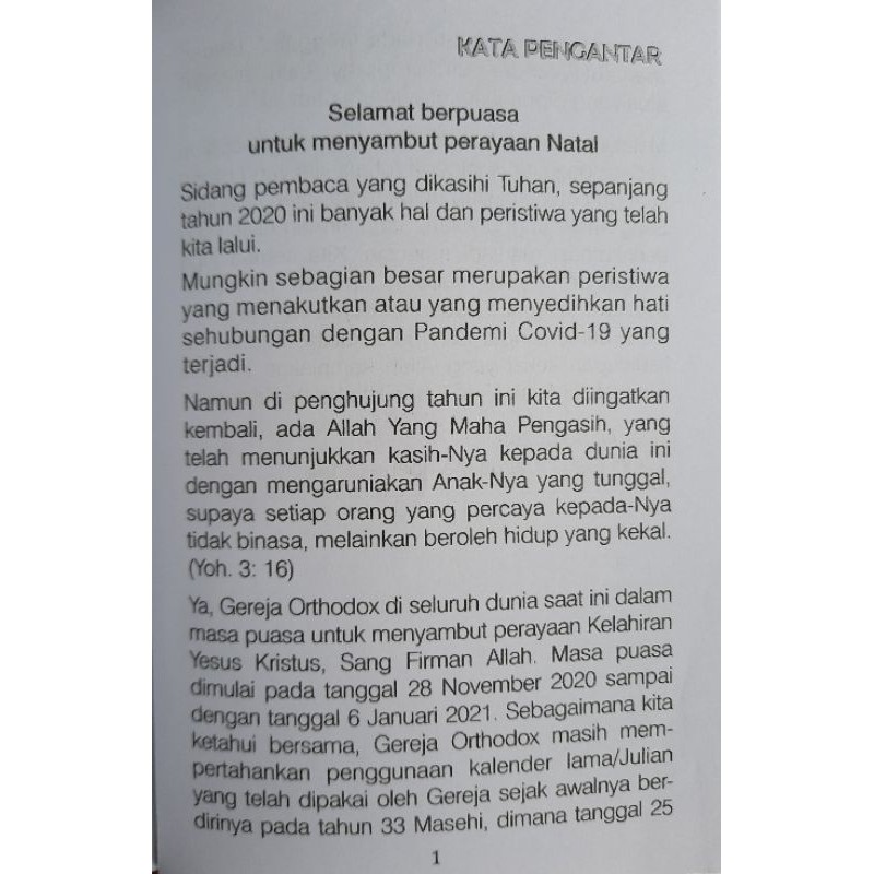 Kata Pengantar Ibadah Natal / Kata Pengantar Proposal Natal Alexander