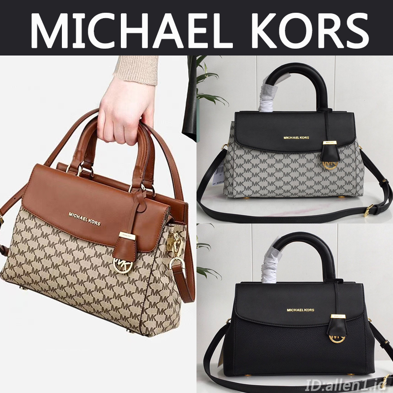Michael Kors Tas Tote / MK Fashion Eropa Dan Amerika Baru Kulit Tas Messenger Bahu Tunggal Cetak