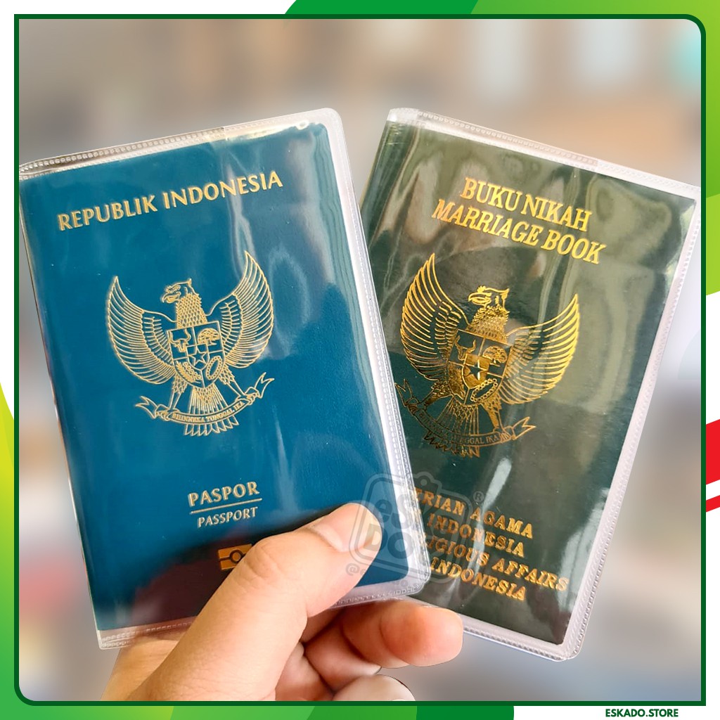 Jual Sampul Cover Paspor Pelindung Paspor / Buku Nikah Plastik