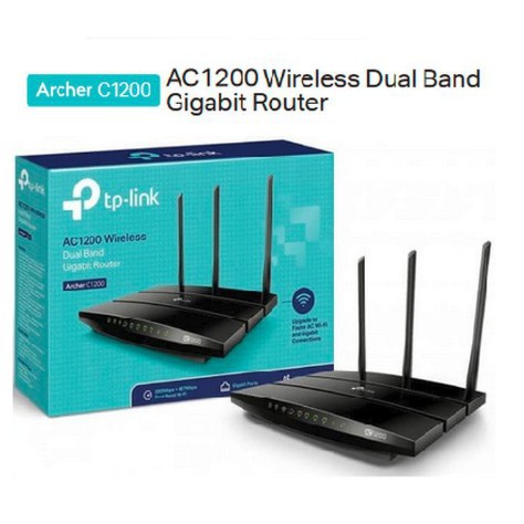 Jual Tp-Link Archer C1200 Ac1200 Dual-Band Wi-Fi Gigabit Router 5 Gigabit Port 1 Usb 2.0 3 Antenna | Shopee Indonesia