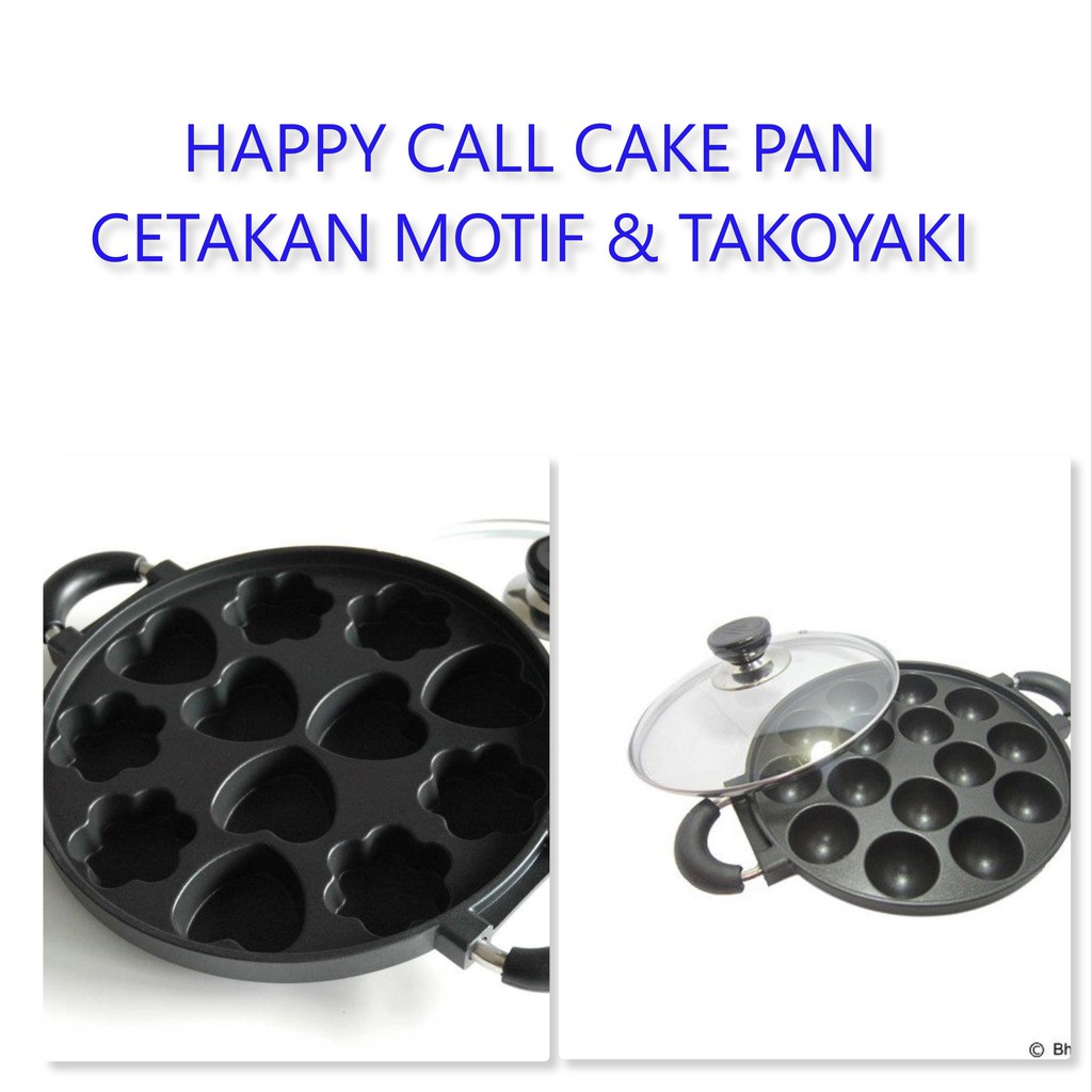 Happy Call Pan Cake 12 Lubang Snack Maker Alat Cetakan Kue