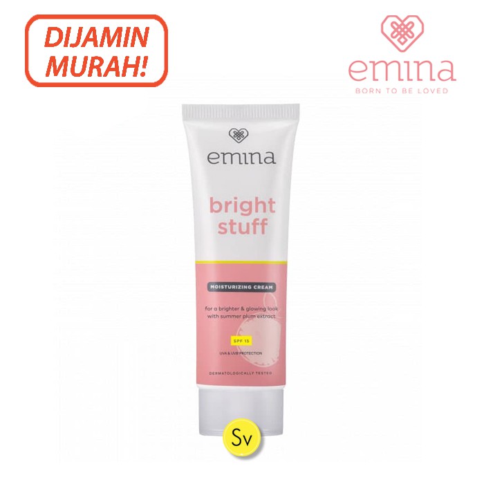 Jual Emina Bright Stuff Moisturizing Cream SPF15 20ml Pelembab Wajah