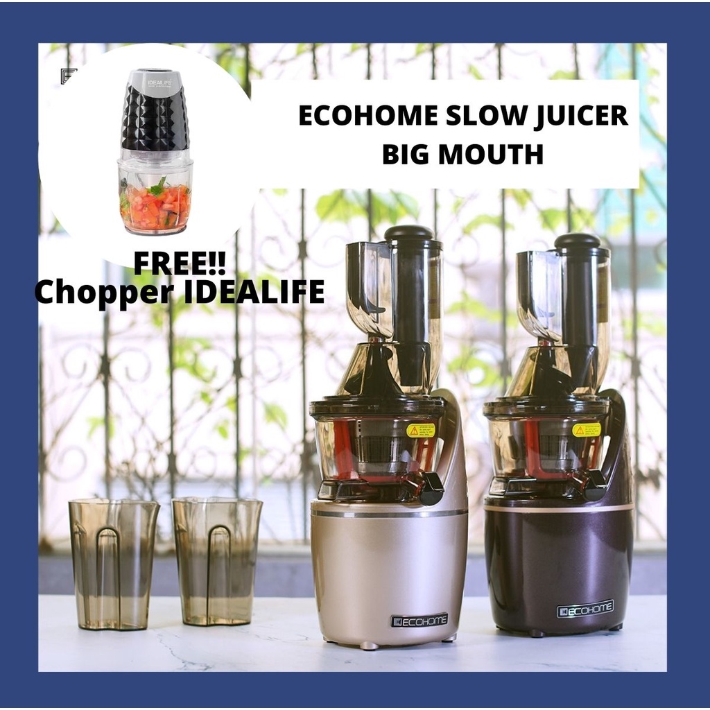 Jual NEW Slow Juicer ECOHOME BIG Mouth Juicer Juser Pemeras Buah dan
