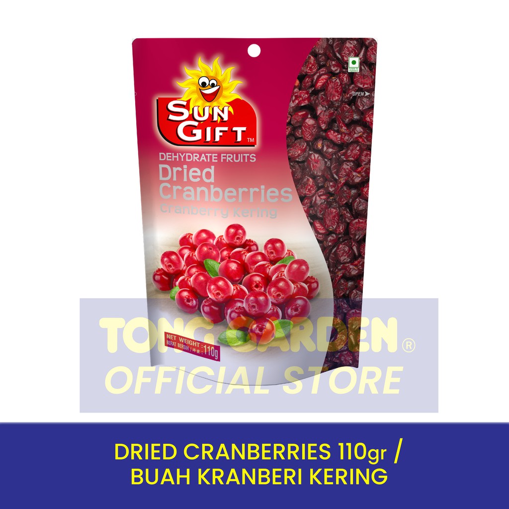 Jual Tong Garden Buah Kranberi Kering Sun Gift Tong Garden Dried