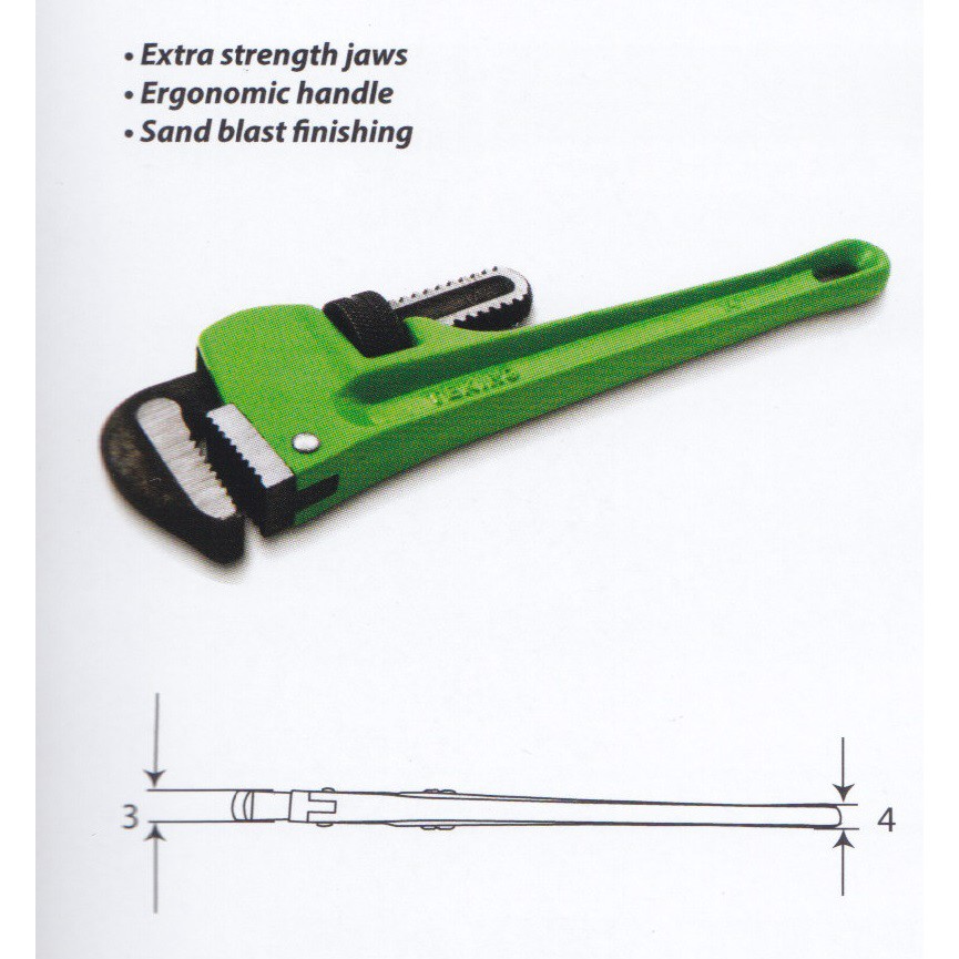 KONCI KUNCI PIPA 8&quot; INCH TEKIRO / PIPE WRENCH | Shopee Indonesia
