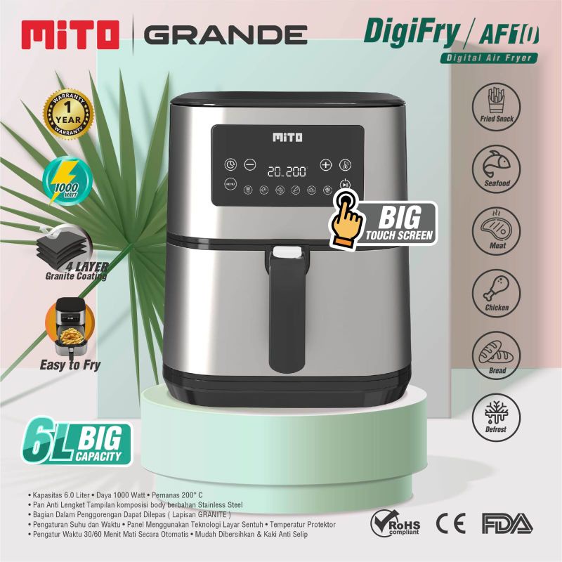 Jual MITO Grande Air Fryer AF10 Shopee Indonesia