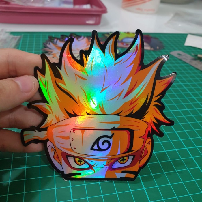 Jual Sticker Hologram Anime PHS35 Besar Naruto Shopee Indonesia
