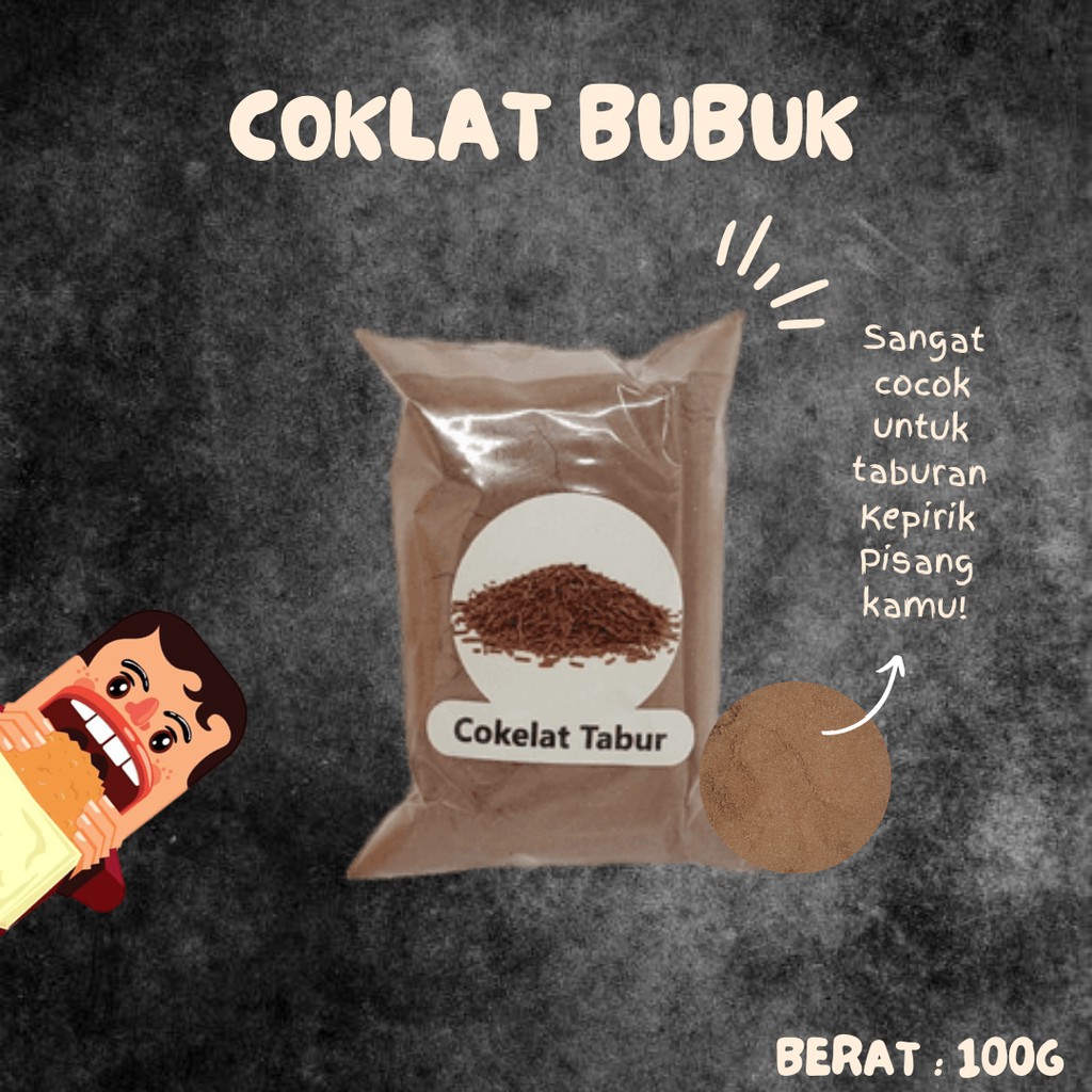 Jual Chocolate Seasoning / Coklat Bubuk Tabur Kemasan 100Gram Bumbu Tabur Keripik Pisang | Shopee Indonesia