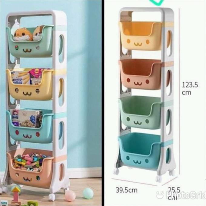 Jual Rak Mainan Anak 4 Susun Matchacyas | Shopee Indonesia
