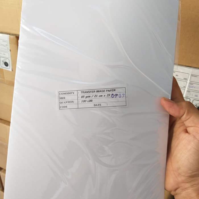 Transfer paper kertas sublim A4 85gsm isi 100 lembar pack Shopee