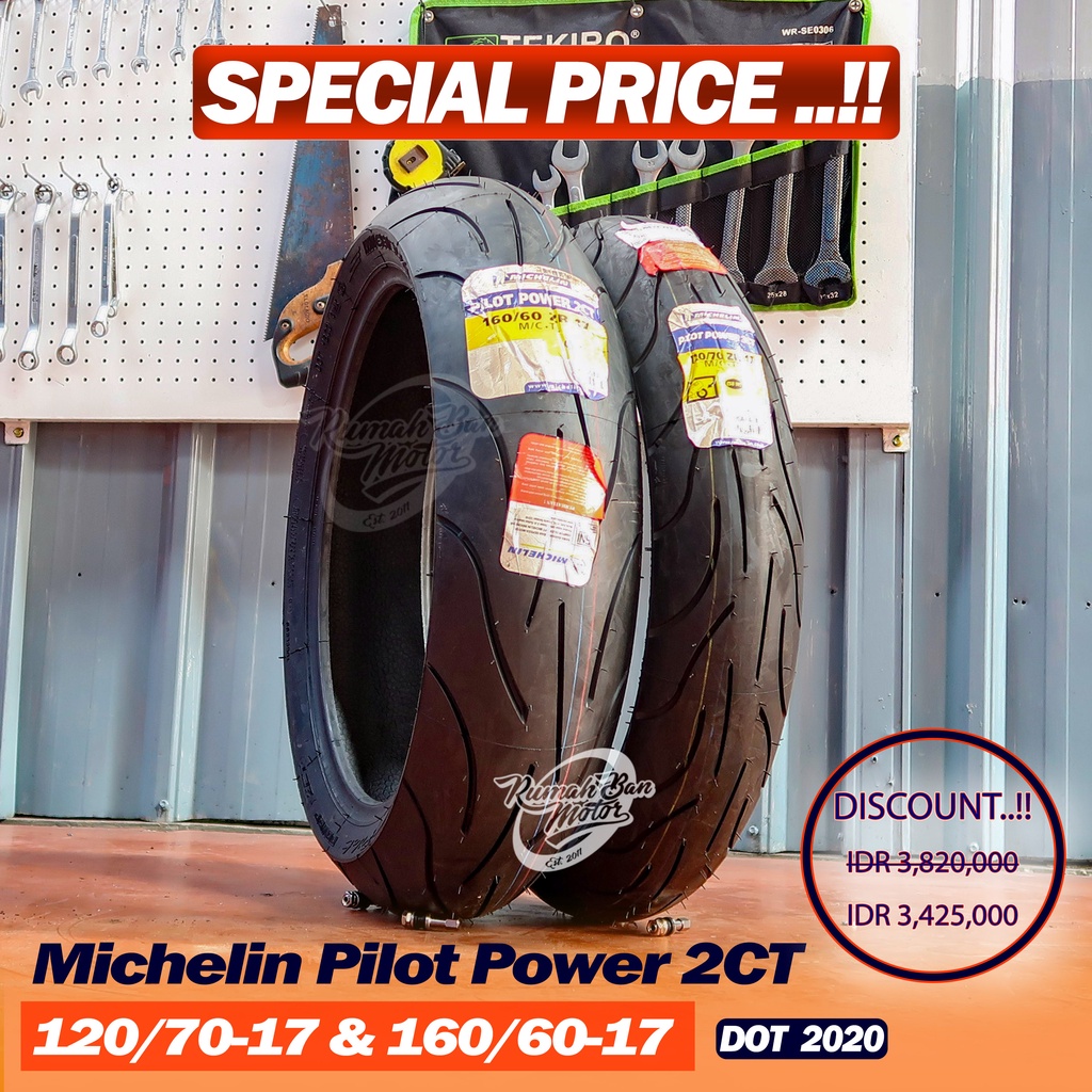 Jual Special Price Michelin Pilot Power 2Ct ..!! 120/70-17 160/60-17 180/55-17 Ban Ninja Cbr 250 R25 Zx Z800 R6 Z636 Er6 | Shopee Indonesia