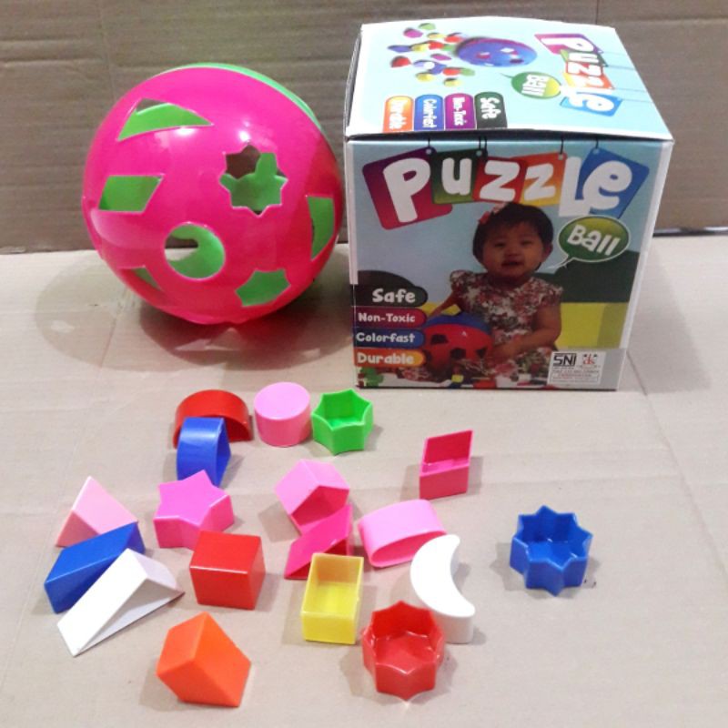 Jual Mainan Anak Puzzle Bola Plastik Bentuk Bulat | Shopee Indonesia